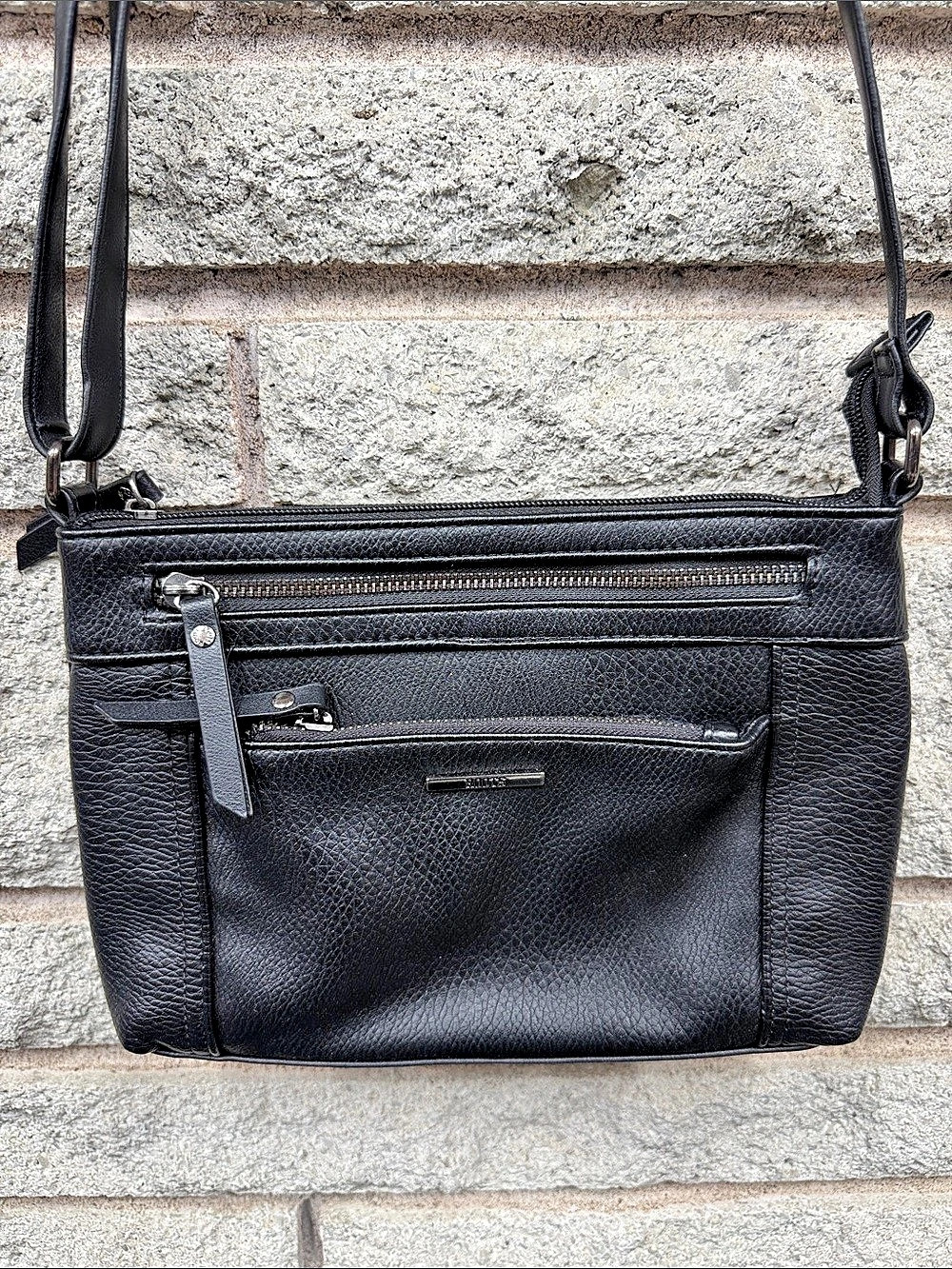 Roots Black  Crossbody Bag